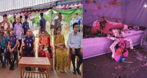 মাধবপুরে মন্ডপে হামলা: ঘটনাস্থল পরিদর্শনে জেলা প্রশাসক ও পুলিশ সুপার
